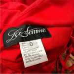 La Femme 29563 Red Strappy Back Jersey Dress 0 Photo 6