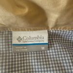 Columbia  Jacket Ramie Cotton Beige Full Zip drawstring Light Rain Jacket SZ M Photo 4