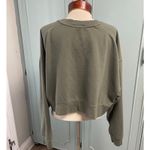 NUUDS Sweatshirt XXL Green Womens Pullover Relaxed Fit Boxy Minimalist Casual Photo 2