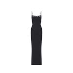 SKIMS  dress fits every body long lace bodycon maxi black onyx L Photo 1