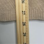 Calvin Klein Women's  Ribbed Gold Grommet Long Sleeve Sweater Tan  Size Medium Photo 6