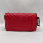Badgley Mischka Women's Small Red Quilted Crossbody Shoulder Bag Purse Party Photo 1