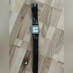 Fossil Ladies Watch Brown Leather Strap Square White Dial Stainless Accents Photo 5