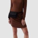 Athleta NWT Chocolate Brown Balance Dress Sz L Photo 2
