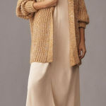 Anthropologie  Maeve Oversized Collared Cardigan Knit NWT Photo 0
