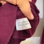 Lingua Franca “Dream On Dreamers” Cashmere Crewneck Burgundy Size S Red Photo 4