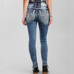 Rock Revival  Beet Red Mid-Rise Skinny Stretch Jean Photo 1