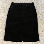 J Crew black midi denim skirt Size 6 Photo 0