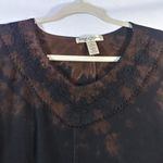 Studio West  Apparel Black Tie Dye Boho Popover Shawl Fringe Size XL Photo 2