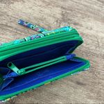 Vera Bradley  Quilted Green Print Wallet/Card Holder Photo 1