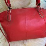 Coach  Pebbled Cardinal Leather Kelsey Handbag Photo 2