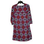 Buckhead Betties Geometric V-Neck 3/4 Sleeve Shift Dress Multicolor Women Small Photo 7
