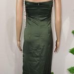 Elegant Green Midi Dress with Pearl Straps Photo 10