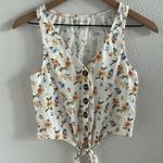 American Eagle Outfitters White Tee & Floral Tank Bundle XS Photo 1