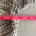 Shelby & Palmer  Size 12 Black White Tweed A-Line Dress Short Sleeve Buttons Zip Photo 10