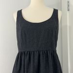 Silence + Noise  Medium Gray Wool Blend Open Back Tank Dress with Pockets Photo 12