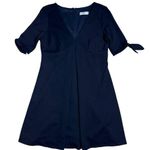 Bailey 44 Dark Navy Quarterdeck Ponte Fit and Flare Mini Dress Womens L Photo 0