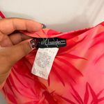 City Triangles DEADSTOCK Y2K PINK AND ORANGE  FLORAL ASYMMETRICAL MIDI DRESS Photo 3