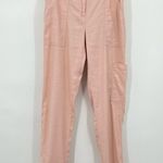 Anthropologie  Elevenses pink linen blend paperbag pants XS Photo 1