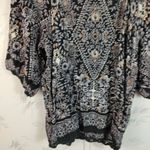 Angie Black Floral Print Top Photo 9