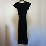 Windsor  Black Short Sleeve Maxi Jumpsuit with Tie Size XS Photo 3