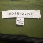Rose + Olive  Forest Green Button-Down Shirt Photo 2