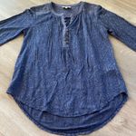Lucky Brand  Blue Lace Peasant Top Size XS Photo 33