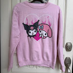 My Melody Kuromi Sweatshirt Graphic Print Pullover Kawaii Pink Size Small Photo 0