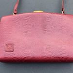 Anne Klein Vintage For Calderon Elegant Burgundy Leather Shoulder Bag Photo 2