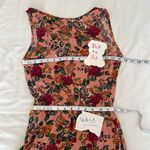 Ambiance szS flowered faux wrap bodice skirted elastic waist shorts romper EUC Red Photo 8