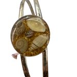 Vintage Mid Century 70's Hawaiian Beach Seashells Bracelet Set Tortious Brown Photo 3