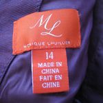 Monique Lhuillier NWT Purple Hi Lo Dress Gown Photo 9