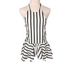 Maeve NWT Anthropologie Women's XXS Striped Halter Halter Drop-Waist Peplum Top Photo 2