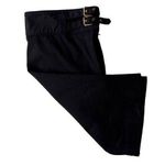 Ralph Lauren Lauren Pencil Skirt Sz M Modest Black Side Zip Double Metal… Photo 0