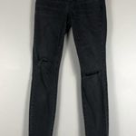 Madewell  9” Mid-Rise Raw Hem Skinny Jeans in Black Sea Photo 2
