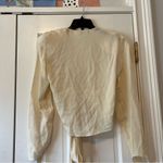 Giorgio Armani Cream Tie-Front Top Photo 3