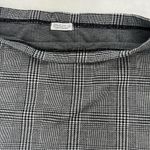 Elegant Gray Plaid Mini Skirt Black Size XL Photo 2