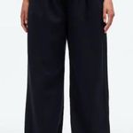Madewell  Women’s Black Harlow Wide-Leg Pants NEW Size 8 Photo 0