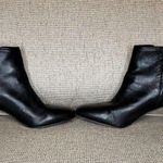 Alex Marie Women's Black Heeled Booties Zip Up Leather Sz 8.5 Photo 6
