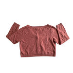 American Eagle Mauve Cropped Cardigan Cozy Sweater Womens XL Preppy Lightweight Photo 3