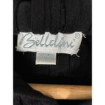 Y2K Belldini Womens Medium Hoodie Long Sleeve Top Black Stretch Full Zip Photo 2
