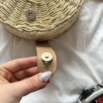 Mia & Tess The Paper Store Crossbody Bag Round Woven Bohemian Hippie Chic Tan Photo 12