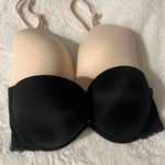 PINK - Victoria's Secret Pink Set of 2 Bras Size 32DD – Strapless Black & Front-Close Nude Photo 0