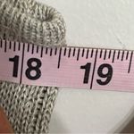 Vintage 90s Beige Linen Floral Cozy Cottagecore Knit Grandma Sweater Vest Small Tan Photo 9