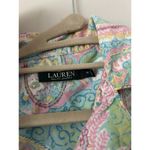 Lauren Ralph Lauren Paisley Pastel Cotton Boxer Pajama Set Size Medium Preppy Blue Photo 7