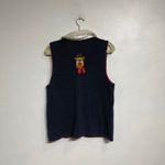 White Stag  Navy Reindeer Vintage Sweater Vest Sz M Photo 8