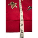 Shenanigans VINTAGE Womens Sweater S Red Gingerbread Men & Candy Canes Pattern Photo 5