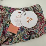 PQ Swim PILYQ Aria Bikini Top SZ D Paisley NWT Twist Halter Swim Shimmer Resort Blue Photo 6