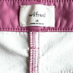 Like New Aritzia Wilfred Melina Faux Leather Pants Rhodon Pink Size 14 Rtl. $148 Photo 8