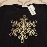 Wildfox Dream Scene gold snowflake sweatshirt Photo 3